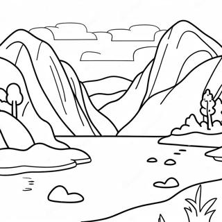 Norway Landscape Coloring Page 57152-47546