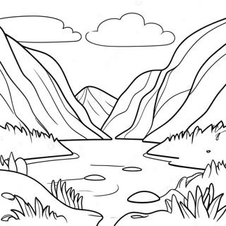 Norway Landscape Coloring Page 57152-47548