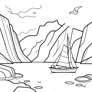 Norway Fjords Coloring Page 57153-47477