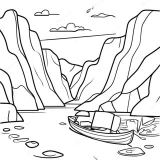 Norway Fjords Coloring Page 57153-47480