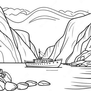 Norway Fjords Coloring Page 57153-47557