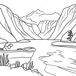 Norway Fjords Coloring Page 57153-47558