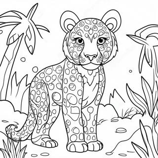 Pointillism Animal Kingdom Coloring Page 57173-47565