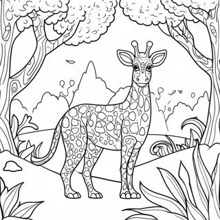 Pointillism Animal Kingdom Coloring Page 57173-47567