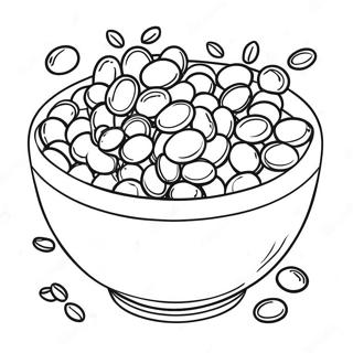 Colorful Beans In A Bowl Coloring Page 57193-47576