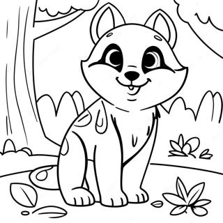 Woodland Animal Coloring Page 5723-4578