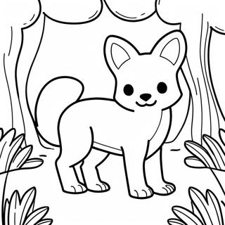 Woodland Animal Coloring Page 5723-4580