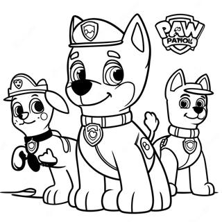 Paw Patrol Halloween Coloring Page 57263-47626