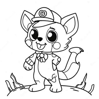 Chase In Spooky Costume Coloring Page 57264-47638