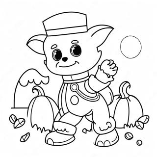 Chase In Spooky Costume Coloring Page 57264-47639