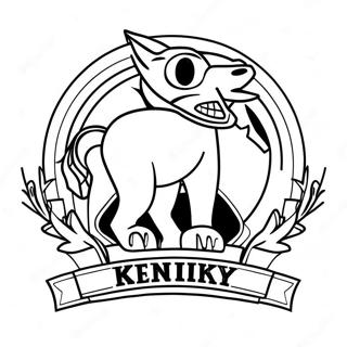 University Of Kentucky Logo Coloring Page 57273-47630