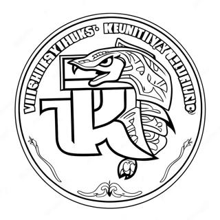 University Of Kentucky Logo Coloring Page 57273-47631