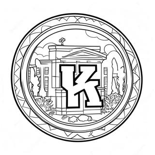 University Of Kentucky Logo Coloring Page 57273-47632