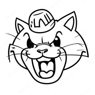 Cheerful University Of Kentucky Wildcat Coloring Page 57274-47634