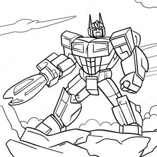 Transformers Unicorn In Battle Coloring Page 57284-47645