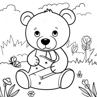 Teddy Bear Picnic Coloring Page 57293-47654