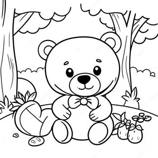 Teddy Bear Picnic Coloring Page 57293-47655