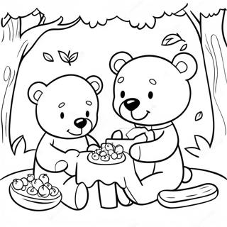 Teddy Bear Picnic Coloring Page 57293-47656