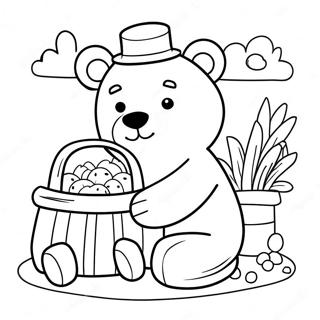 Teddy Bear Picnic Coloring Pages