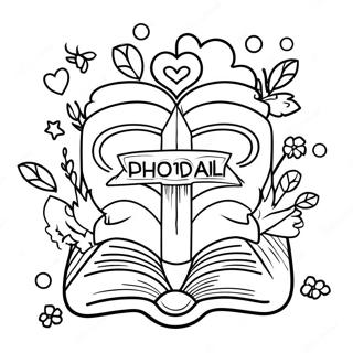 Joyful Bible Verse Coloring Page 572-457