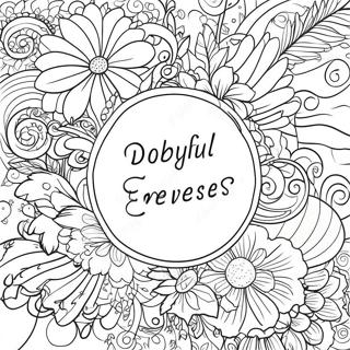 Joyful Bible Verse Coloring Page 572-458