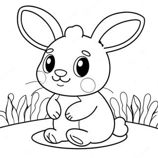 Adorable Jellycat Bunny Coloring Page 57314-47669