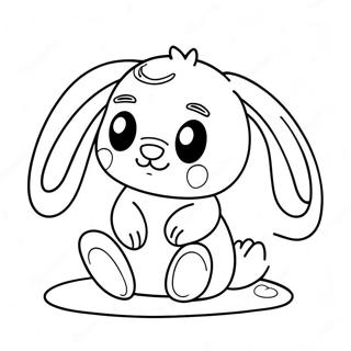 Adorable Jellycat Bunny Coloring Page 57314-47670