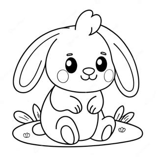 Adorable Jellycat Bunny Coloring Page 57314-47671