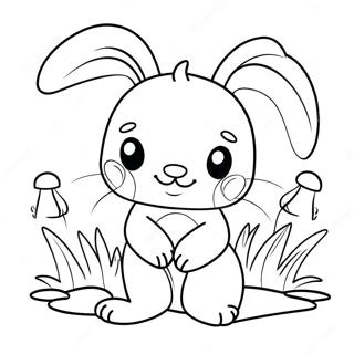 Adorable Jellycat Bunny Coloring Page 57314-47672