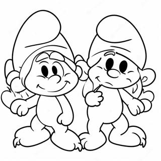 Smurfs Coloring Page 5733-4586