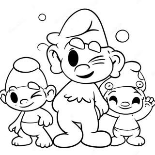 Smurfs Coloring Page 5733-4588