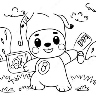 Cute Roblox Bear Playing With Friends Coloring Page 57344-47693