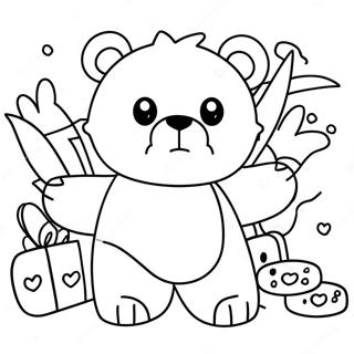 Cute Roblox Bear Playing With Friends Coloring Page 57344-47694