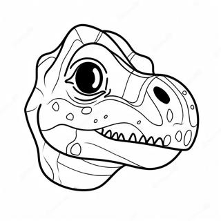 Dinosaur Mask Coloring Page 57363-47706