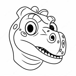 Dinosaur Mask Coloring Page 57363-47708