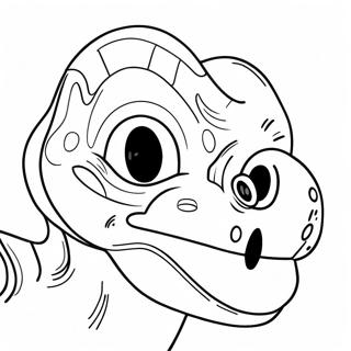 Colorful Dinosaur Mask Coloring Page 57364-47712