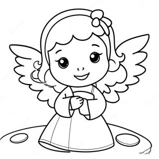 Precious Moments Angel Coloring Pages