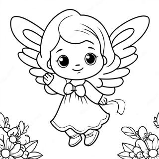 Precious Moments Angel Coloring Page 57373-47715