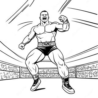 Wwe Wrestler Jumping On Opponent Coloring Page 57384-47719