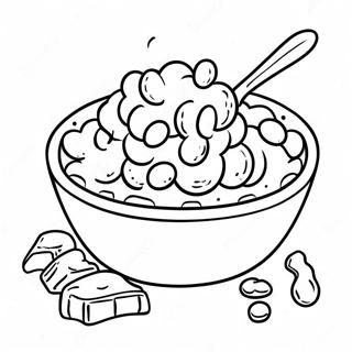 Mac And Cheese Bowl Coloring Page 57414-47740