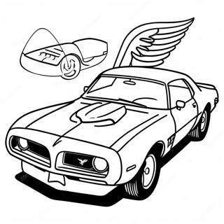 Trans Am Classic Car Coloring Page 57424-47760