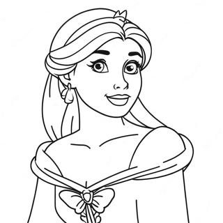 Charming Disney Princess Coloring Page 57445-47769