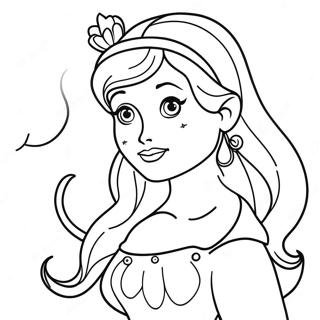 Charming Disney Princess Coloring Page 57445-47770