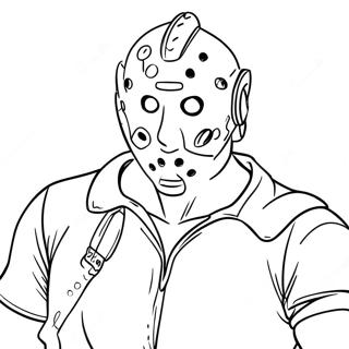 Jason In Action Coloring Page 57465-47783