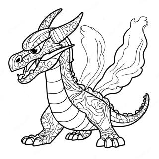 Fire Breathing Ninjago Dragon Coloring Page 57495-47805