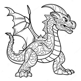 Fire Breathing Ninjago Dragon Coloring Page 57495-47806