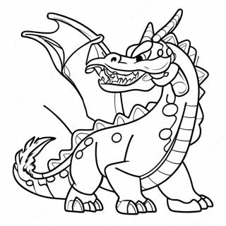 Fire Breathing Ninjago Dragon Coloring Page 57495-47807