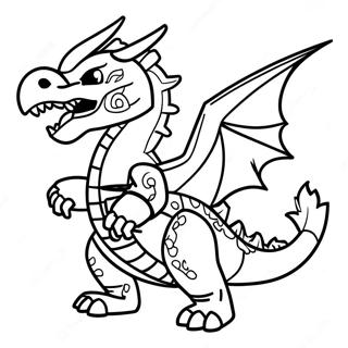 Fire Breathing Ninjago Dragon Coloring Page 57495-47808