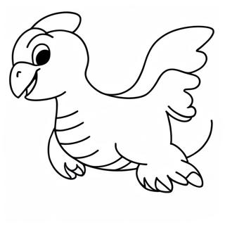 Lugia Flying In The Sky Coloring Page 57505-47813