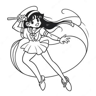 Sailor Pluto In Action Coloring Page 57515-47818